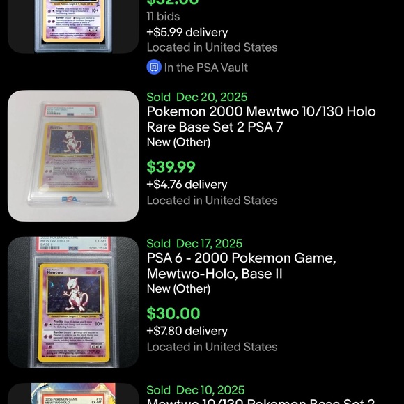 PSA Graded Pokmon Cards  Selling Entire Lot